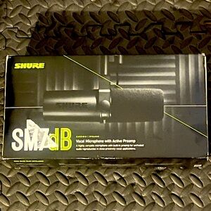 Shure sm7db microphone with built in preamp.  Never used. $400